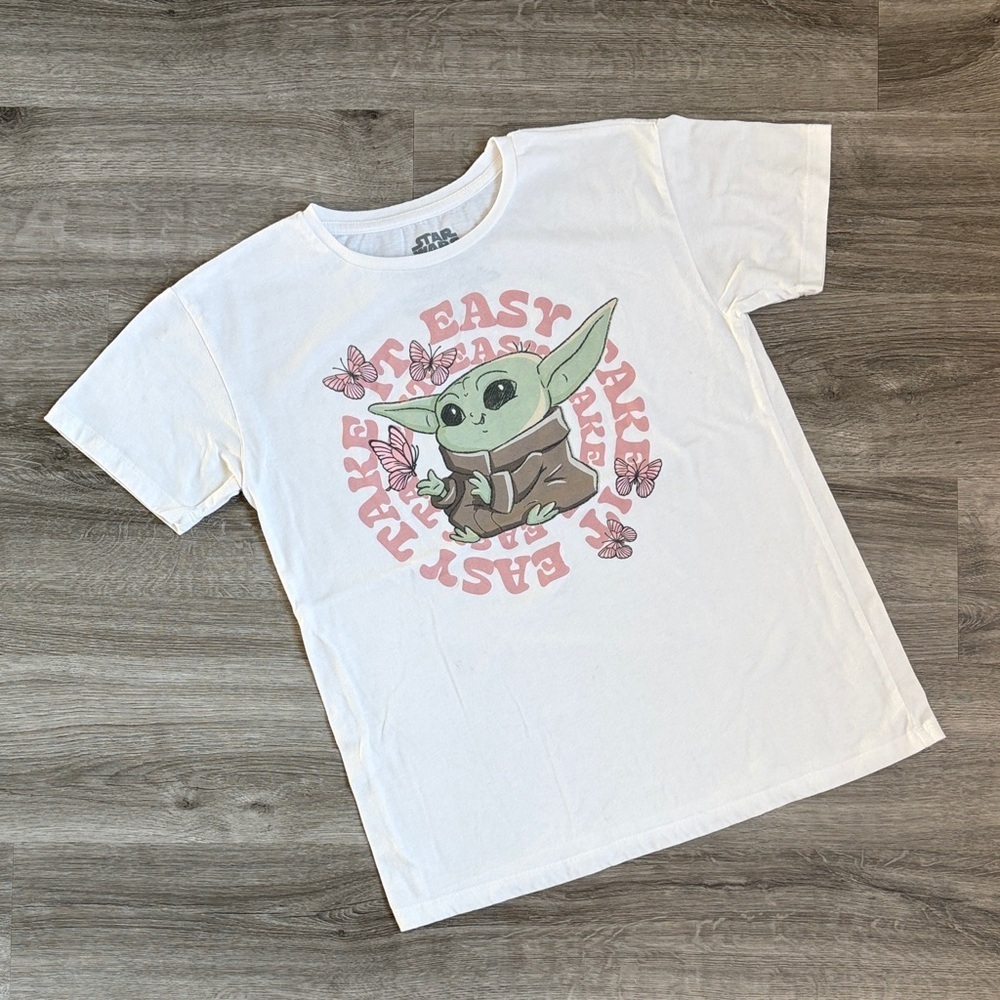 Star Wars girls Yoda graphic print tee